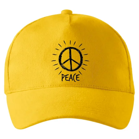 Peace symbol černobílý