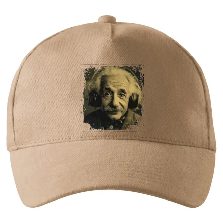 Albert se sluchátky