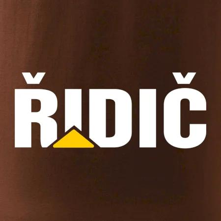 Řidič nápis