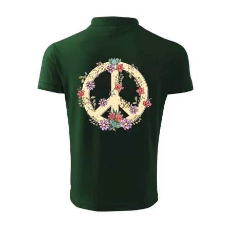 Peace symbol pískový