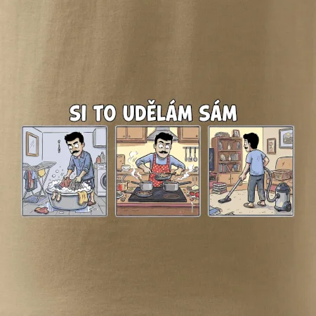 Si to udělám sám - muž s knírkem