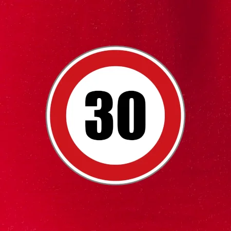Dopravní značka - omezení rychlosti 30