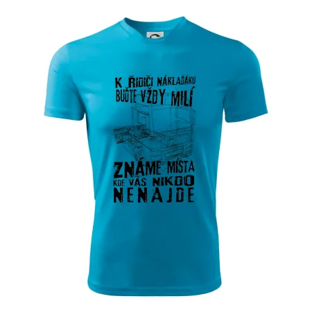 K řidiči náklaďáku buďte vždy milý