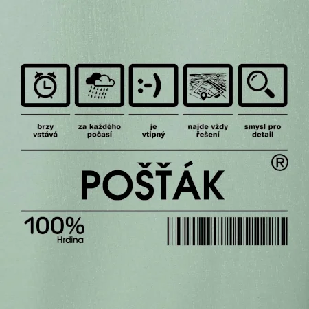 Čárový kód pošťák