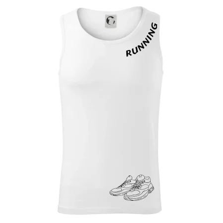 Running nápis šikmo