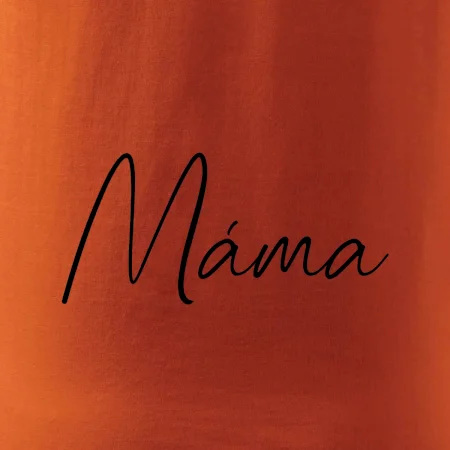 Nápis psací na prsou - máma