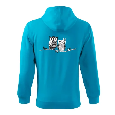 Dvě sovy abstraktní