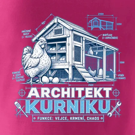 Architekt kurníku technický výkres