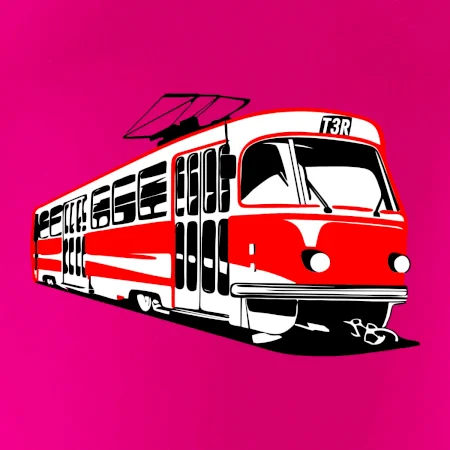 Tramvaj T3R barevná