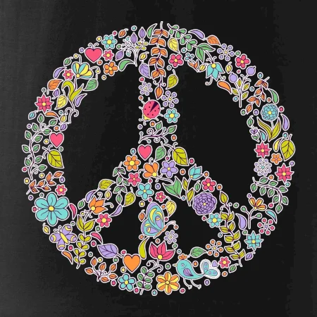 Peace symbol lístečky