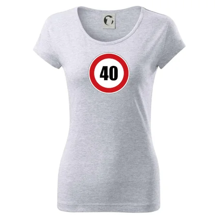 Dopravní značka - omezení rychlosti 40