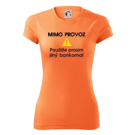 Mimo provoz - použijte jiný bankomat