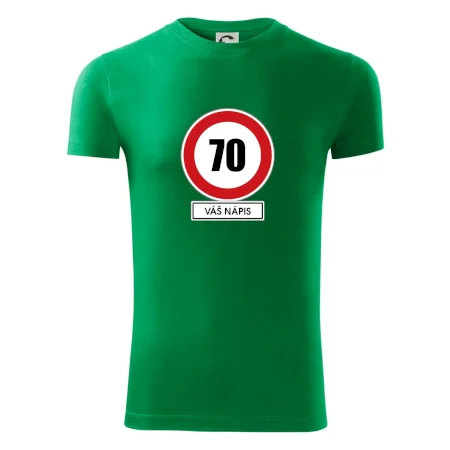 Dopravní značka - rychlost 70 - váš nápis