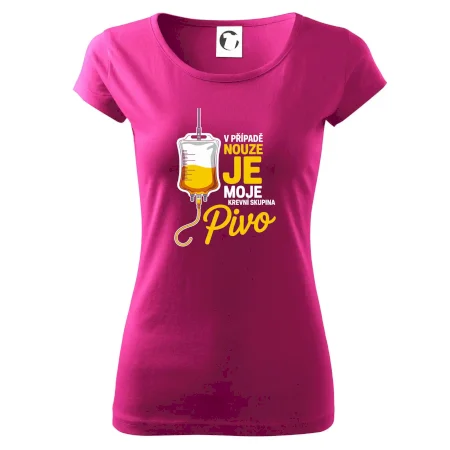 V případě nouze je moje krevní skupina pivo