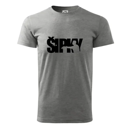 Šipky - nápis se šipkařem
