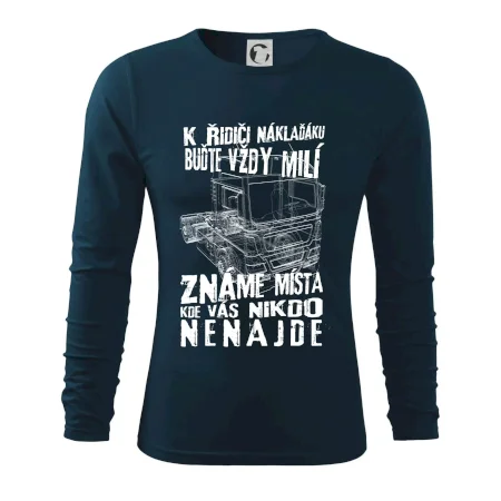 K řidiči náklaďáku buďte vždy milý