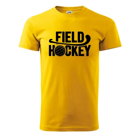 Field hockey míček a nápis