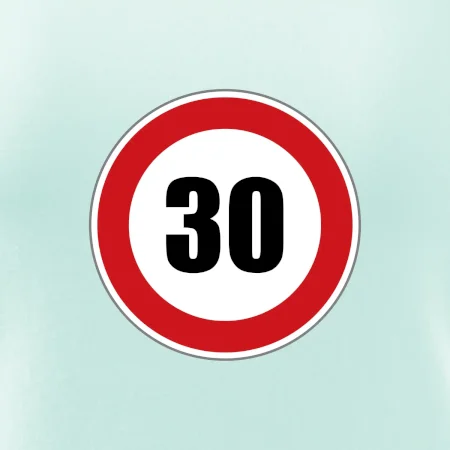Dopravní značka - omezení rychlosti 30