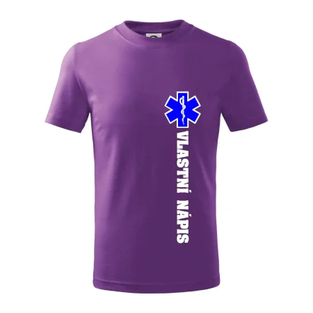 Hvězda života - vlastní nápis vpředu a vzadu
