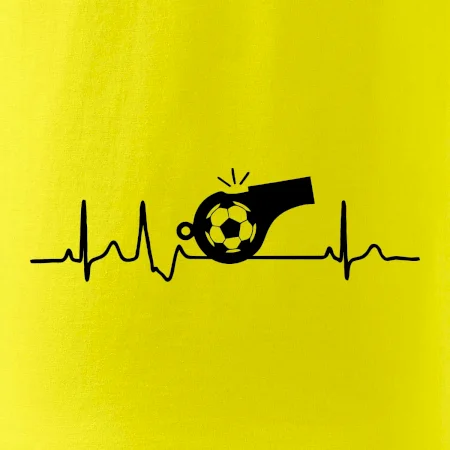 EKG fotbal rozhodčí a píšťalka