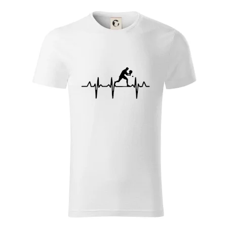 EKG stolní tenista stojící
