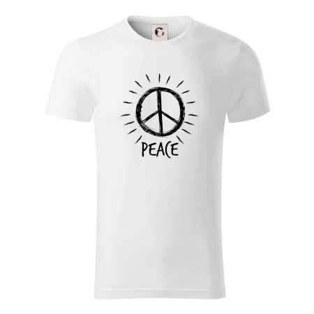 Peace symbol černobílý