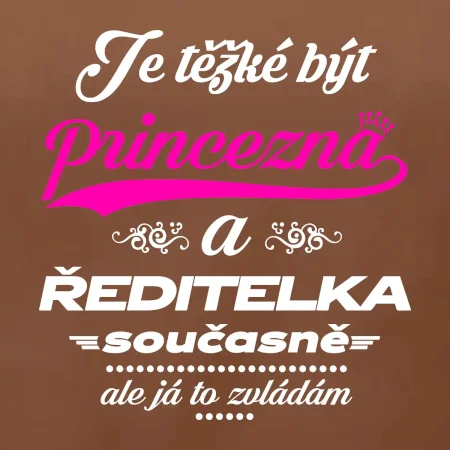 Je těžké být princezna - ředitelka