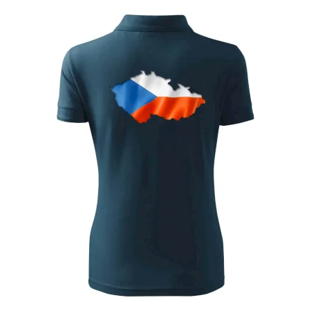 Česká vlajka v obrysu republiky