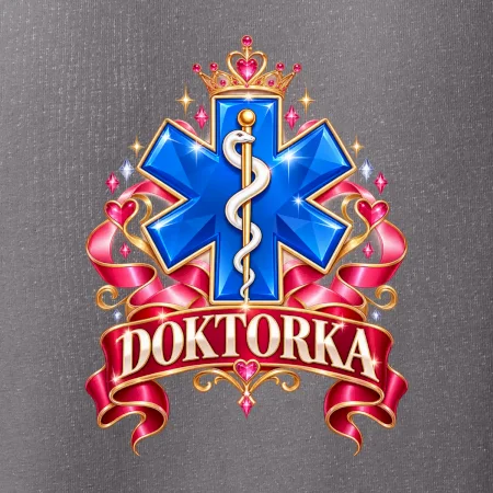 Doktorka - stuhy a kříž