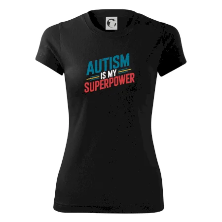 Šikmý nápis Autism is my superpower