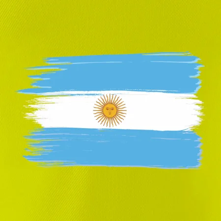 Argentina vlajka kreslená štětkou