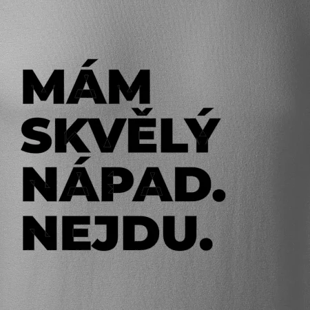 MÁM SKVĚLÝ NÁPAD. NEJDU.