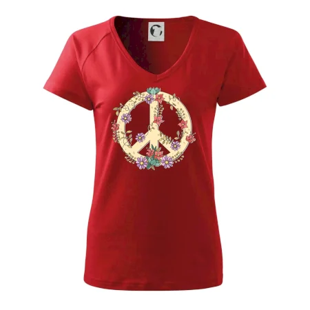 Peace symbol pískový