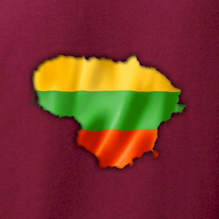 Litva vlajka mapa
