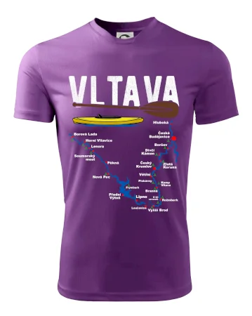 Mapa řeky Vltavy