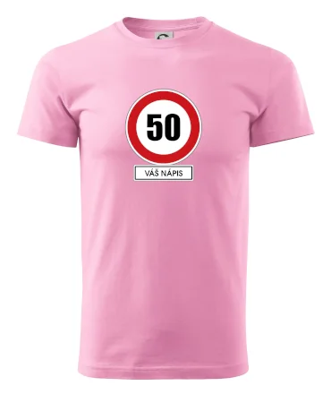 Dopravní značka - rychlost 50 - váš nápis