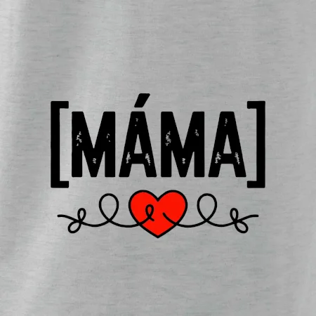 Nápis máma a srdce