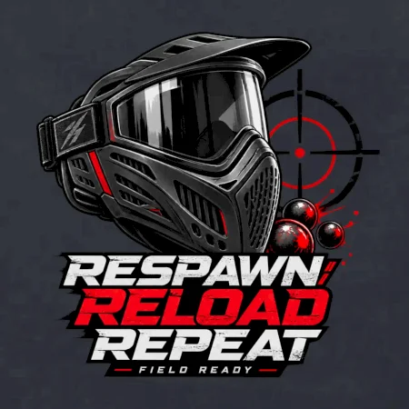 Paintballová maska respawn reload repeat