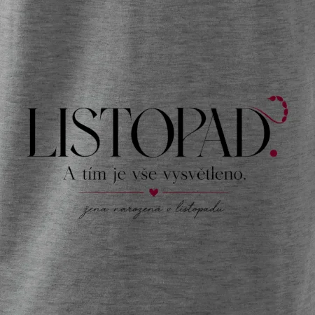 Listopad a tím je vše vysvětleno minimalistický štír
