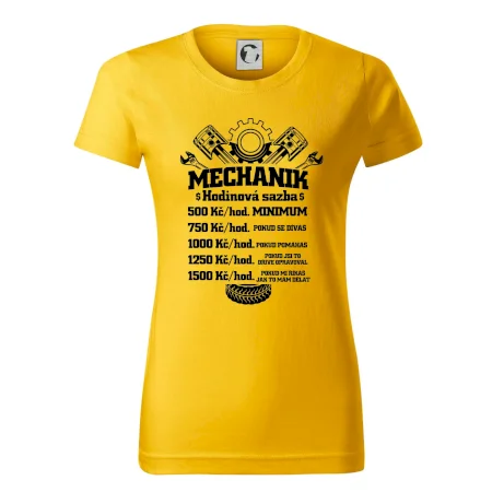 Mechanik - hodinová sazba
