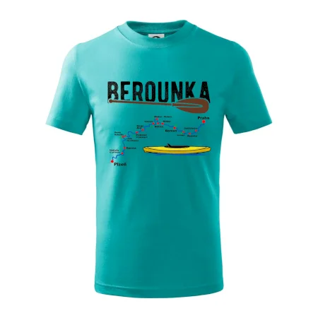 Mapa řeky Berounky