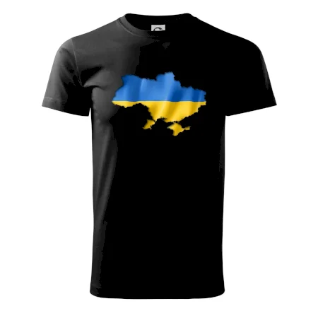 Ukrajina vlajka mapa
