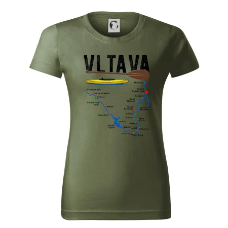 Mapa řeky Vltavy