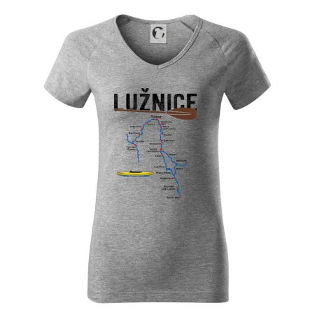 Mapa řeky Lužnice
