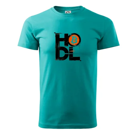 Hodl velký nápis a logo BTC