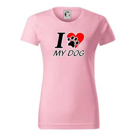 I love my dog - nápis