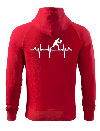 EKG stolní tenista stojící