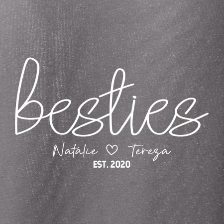 Párové mikiny - Besties Jména a rok