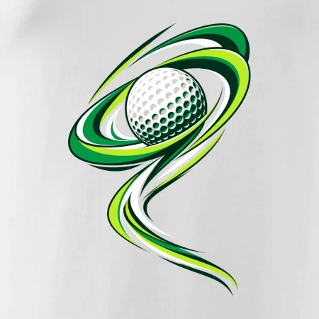 Golfový míček zelená dynamika