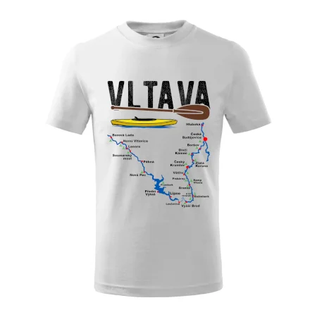 Mapa řeky Vltavy